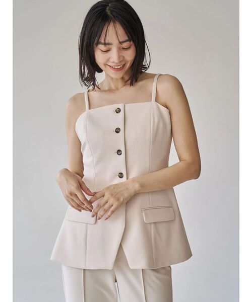 【未使用】TONAL トーナル ジャケット＆ビスチェ セット タグ付き セール】フロント釦ビスチェ（キャミソール）｜TONAL（トーナル）の