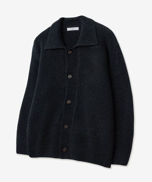 Woolbrook Relaxed Cardigan — вязаный кардиган, черный