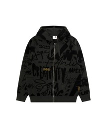 AAPE ZIP UP KNIT HOODIE