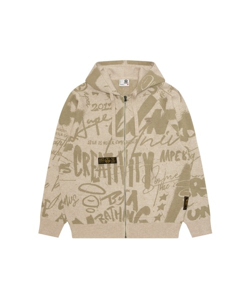 A BATHING APE エイプ XL ジップアップニット A BATHING APE エイプ XL ジップアップニット AAPE BY A BATHING APE