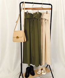 OSYAREVO（オシャレボ）の「ウエストレースアップ ワイド パンツ レディース（その他パンツ）」