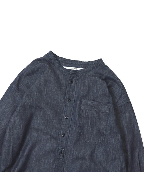 OMNIGOD（オムニゴッド）の「[OMNIGOD womens / オムニゴッド] ナチュラルライトオンスデニム ワイドスタンドカラーシャツ（シャツ/ブラウス・レディース・ワンウォッシュ・FREE）」の14枚目の写真