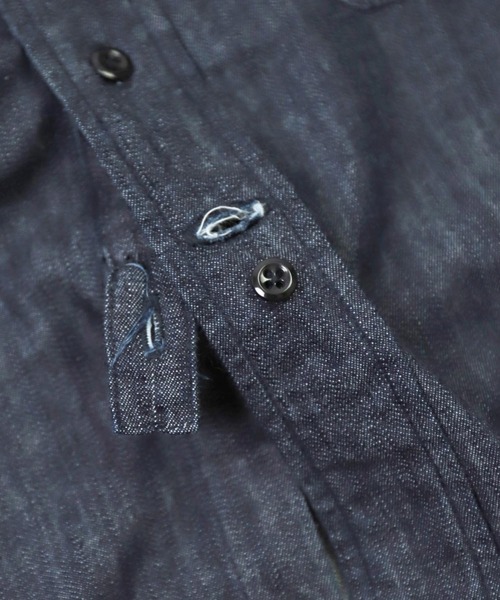 OMNIGOD（オムニゴッド）の「[OMNIGOD womens / オムニゴッド] ナチュラルライトオンスデニム ワイドスタンドカラーシャツ（シャツ/ブラウス・レディース・ワンウォッシュ・FREE）」の16枚目の写真