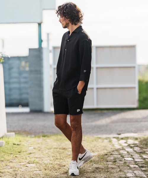 1minute 1second(ワンミニットワンセカンド)の「mp14370-heavy weight cut off shorts with heart patch カットオフショートパンツ(1M26H300)(その他パンツ・メンズ・ブラック/トップグレー/ネイビー・S/M/L/XL)」の9枚目の写真
