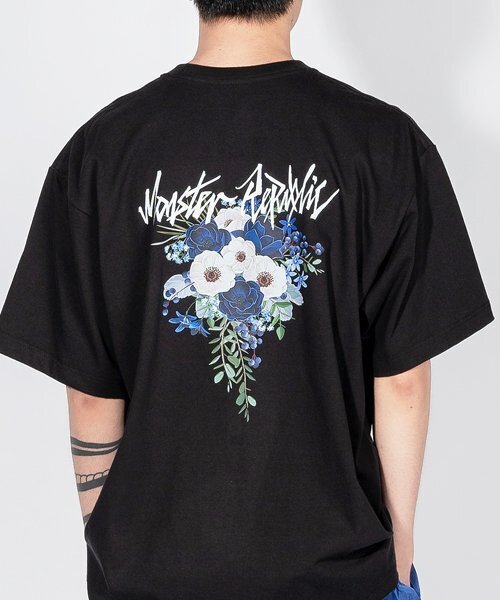 MONSTER REPUBLIC(モンスターリパブリック)の「ムーブメントフラワーミッドナイトブルーティーシャツブラック(Tシャツ/カットソー・レディース・その他・X-LARGE/LARGE/MEDIUM/SMALL)」の2枚目の写真