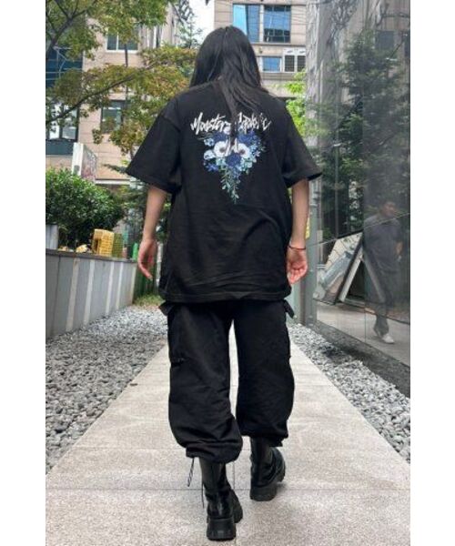 MONSTER REPUBLIC(モンスターリパブリック)の「ムーブメントフラワーミッドナイトブルーティーシャツブラック(Tシャツ/カットソー・レディース・その他・X-LARGE/LARGE/MEDIUM/SMALL)」の6枚目の写真