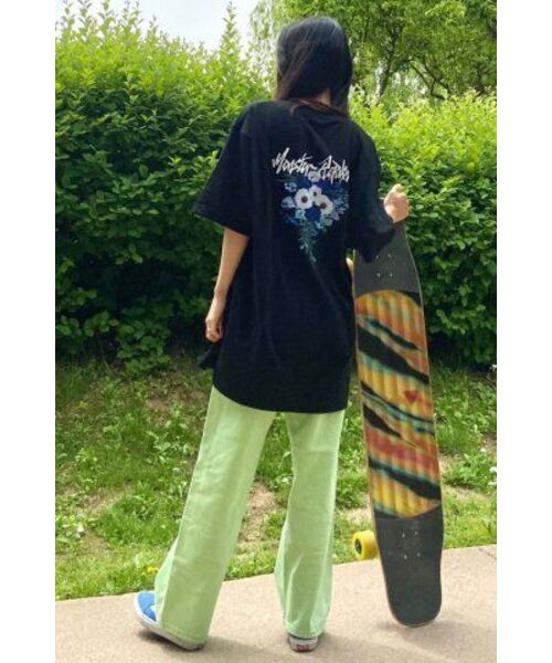 MONSTER REPUBLIC(モンスターリパブリック)の「ムーブメントフラワーミッドナイトブルーティーシャツブラック(Tシャツ/カットソー・レディース・その他・X-LARGE/LARGE/MEDIUM/SMALL)」の7枚目の写真