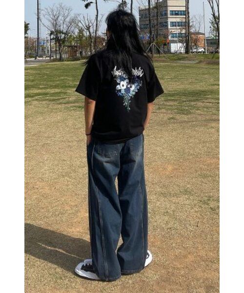 MONSTER REPUBLIC(モンスターリパブリック)の「ムーブメントフラワーミッドナイトブルーティーシャツブラック(Tシャツ/カットソー・レディース・その他・X-LARGE/LARGE/MEDIUM/SMALL)」の14枚目の写真