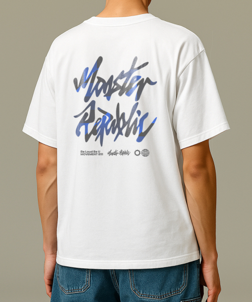 MONSTER REPUBLIC(モンスターリパブリック)の「ミストロゴブルーTシャツホワイト_8111(Tシャツ/カットソー・レディース・その他・MEDIUM/LARGE/X-LARGE/SMALL)」の2枚目の写真