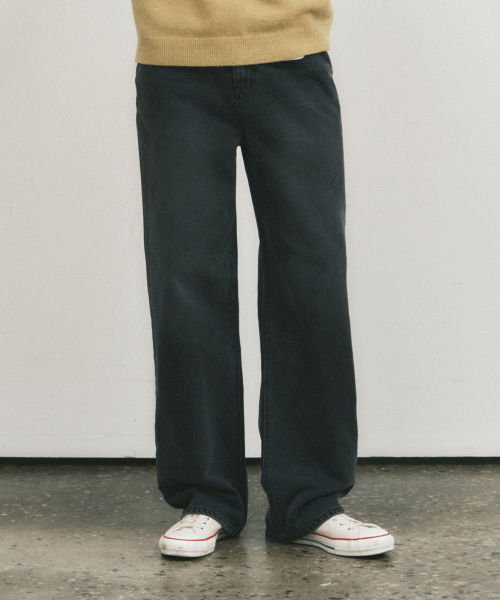 WEDNESDAY OASIS（ウェンズデーオアシス）の「テーラードフェイドウォッシングデニムパンツ_GREYISH BLUE(W25-PT23)（デニムパンツ・メンズ・グレー・MEDIUM/LARGE）」の2枚目の写真