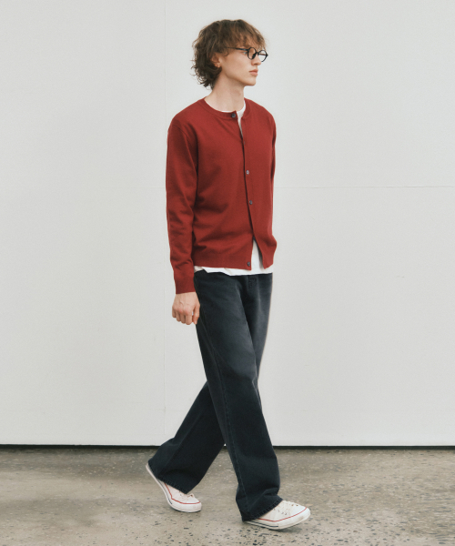 WEDNESDAY OASIS（ウェンズデーオアシス）の「テーラードフェイドウォッシングデニムパンツ_GREYISH BLUE(W25-PT23)（デニムパンツ・メンズ・グレー・MEDIUM/LARGE）」の4枚目の写真