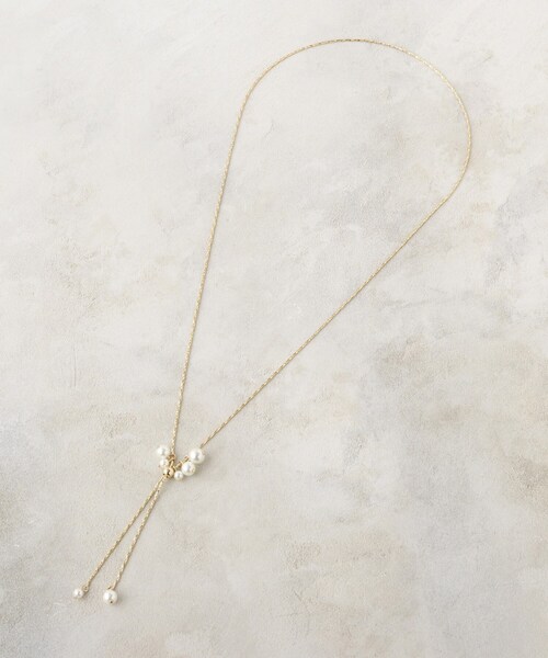 OPAQUE.CLIP（オペークドットクリップ）の「2WAYフェイクパールスライドネックレス（ネックレス・レディース・シルバー/ゴールド・00）」の7枚目の写真