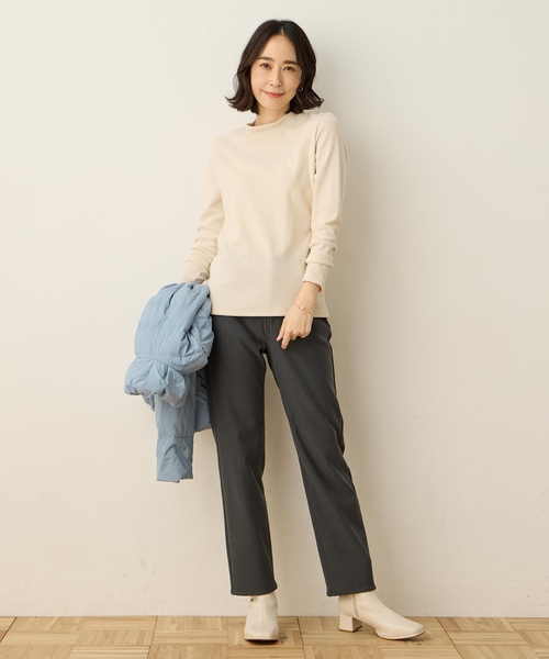 DECOY SINCE 1981(デコイシンスイチキュウハチイチ)の「裏起毛ストレッチパンツ【ウエストゴム】(その他パンツ・レディース・グレー/チャコールグレー・64/67/70/80/76)」の11枚目の写真