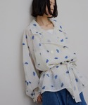 Ameri（アメリ）の「DOT FLOWER VEIL TRENCH（トレンチコート・SMALL）」