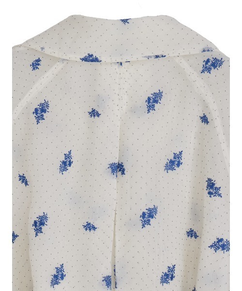 Ameri（アメリ）の「DOT FLOWER VEIL TRENCH（ステンカラーコート・レディース・ホワイト/ブラウン・SMALL/MEDIUM）」の20枚目の写真