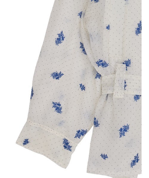 Ameri（アメリ）の「DOT FLOWER VEIL TRENCH（ステンカラーコート・レディース・ホワイト/ブラウン・SMALL/MEDIUM）」の17枚目の写真