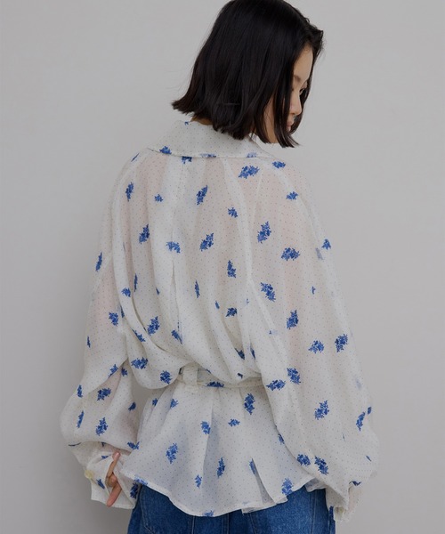 DOT FLOWER VEIL TRENCH（トレンチコート）｜Ameri（アメリ）の