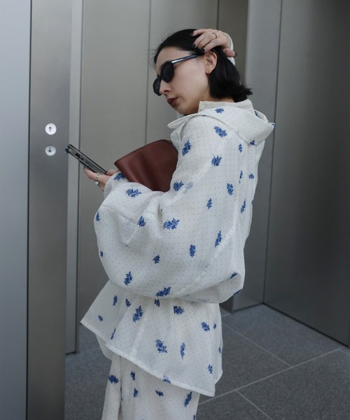 DOT FLOWER VEIL TRENCH（トレンチコート）｜Ameri（アメリ）の