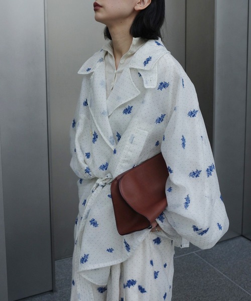 DOT FLOWER VEIL TRENCH（トレンチコート）｜Ameri（アメリ）の