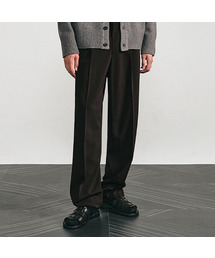 LMOOD（エルムード）の「アワードプリーツワイドスラックスブラウン（スラックス）」