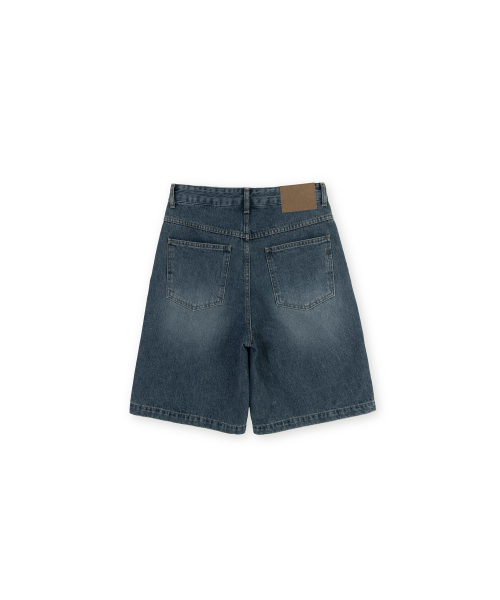 BROWNYARD（ブラウンヤード）の「W バミューダデニムパンツ、インディゴ（デニムパンツ・レディース・その他・1/2）」の2枚目の写真