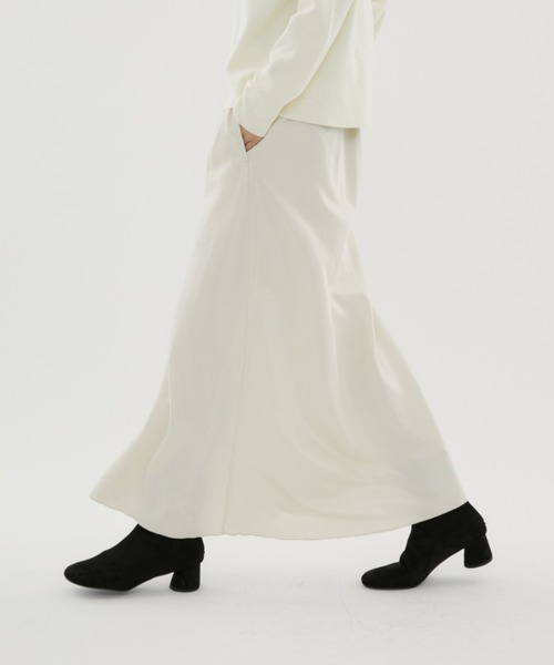 FUULLY STUDIO（フーリィーステューディオ）の「ビンテージサテンフレアスカート（スカート・レディース・アイボリー/チャコールグレー・FREE）」の22枚目の写真