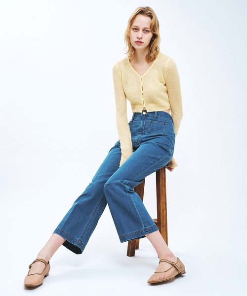 DEICY(デイシー)の「パッチポケットデニムパンツ(デニムパンツ・レディース・インディゴブルー/ブルー・0)」の2枚目の写真