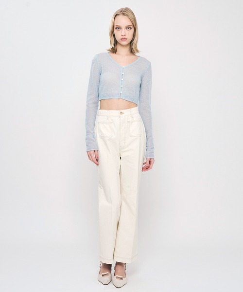 DEICY(デイシー)の「パッチポケットデニムパンツ(デニムパンツ・レディース・インディゴブルー/ブルー・0)」の3枚目の写真