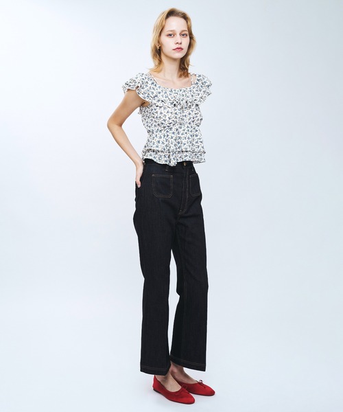 DEICY(デイシー)の「パッチポケットデニムパンツ(デニムパンツ・レディース・インディゴブルー/ブルー・0)」の8枚目の写真