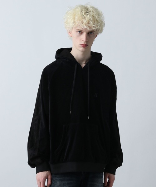 HARE(ハレ)の「レースキリカエキモウパーカー(HARE)(パーカー・メンズ・ブラック・FREE)」の9枚目の写真