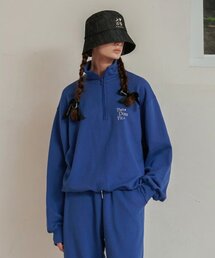 PANDORAFIT（パンドラフィット）の「Half Zip-up Sweatshirt Blue（その他トップス）」