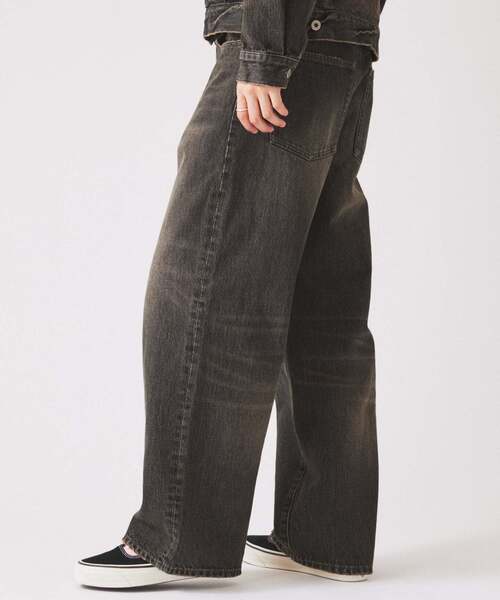 JOURNAL STANDARD relume(ジャーナルスタンダード レリューム)の「スモーキーデニム ワイドパンツ(デニムパンツ・メンズ・ブラック系その他/クリアブルー/コバルトブルー・MEDIUM/LARGE)」の7枚目の写真