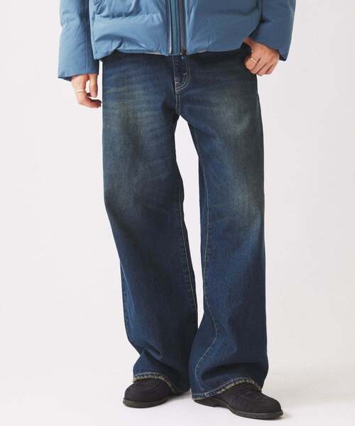 JOURNAL STANDARD relume(ジャーナルスタンダード レリューム)の「スモーキーデニム ワイドパンツ(デニムパンツ・メンズ・ブラック系その他/クリアブルー/コバルトブルー・MEDIUM/LARGE)」の14枚目の写真