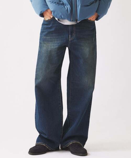 JOURNAL STANDARD relume(ジャーナルスタンダード レリューム)の「スモーキーデニム ワイドパンツ(デニムパンツ・メンズ・ブラック系その他/クリアブルー/コバルトブルー・MEDIUM/LARGE)」の16枚目の写真