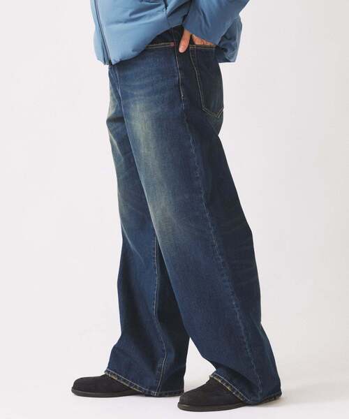 JOURNAL STANDARD relume(ジャーナルスタンダード レリューム)の「スモーキーデニム ワイドパンツ(デニムパンツ・メンズ・ブラック系その他/クリアブルー/コバルトブルー・MEDIUM/LARGE)」の17枚目の写真