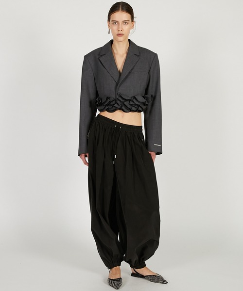 PRANK PROJECT（プランクプロジェクト）の「コットンキュプラバルーンパンツ / Cotton Cupola Balloon Pants（その他パンツ・レディース・オフホワイト/ブラック・36/38）」の10枚目の写真