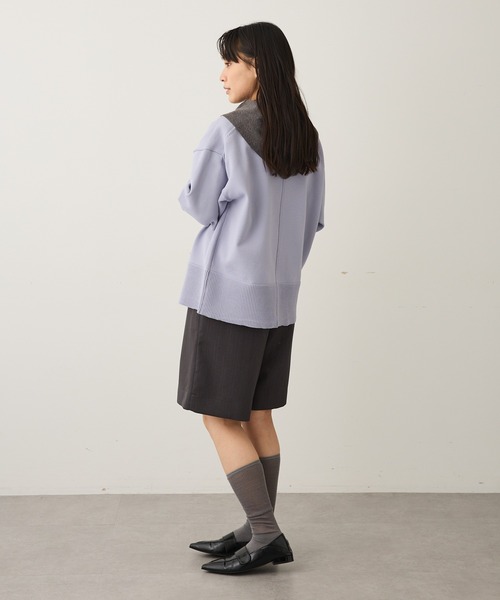 CRAFT STANDARD BOUTIQUE（クラフトスタンダードブティック）の「スポンディッシュニットカーディガン＜ホームケア可能＞ ◆（カーディガン/ボレロ・レディース・ブラック/ライトイエロー/ブラウン/ライトパープル・FREE）」の11枚目の写真