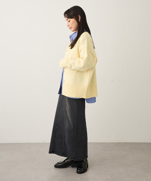 CRAFT STANDARD BOUTIQUE（クラフトスタンダードブティック）の「スポンディッシュニットカーディガン＜ホームケア可能＞ ◆（カーディガン/ボレロ・レディース・ブラック/ライトイエロー/ブラウン/ライトパープル・FREE）」の17枚目の写真