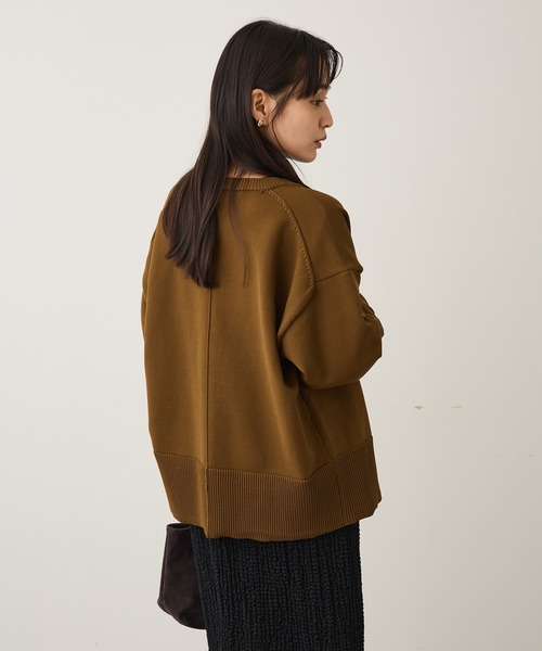 CRAFT STANDARD BOUTIQUE（クラフトスタンダードブティック）の「スポンディッシュニットカーディガン＜ホームケア可能＞ ◆（カーディガン/ボレロ・レディース・ブラック/ライトイエロー/ブラウン/ライトパープル・FREE）」の21枚目の写真