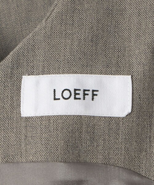 LOEFF(ロエフ)の「<LOEFF> キャンバス ジャンパースカート(ワンピース・レディース・モカ/ダークグレー・1/0)」の7枚目の写真