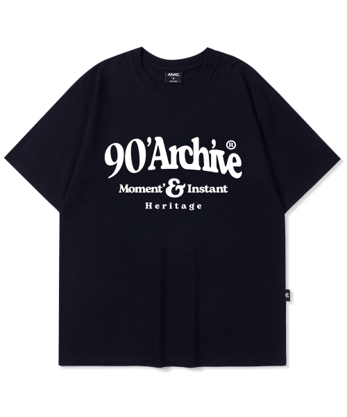 ANOTHER ARCHIVE(アナザーアーカイブ)の「90年代アーカイブロゴ半袖Tシャツ_ネイビー(Tシャツ/カットソー・レディース・その他・LARGE)」の1枚目の写真