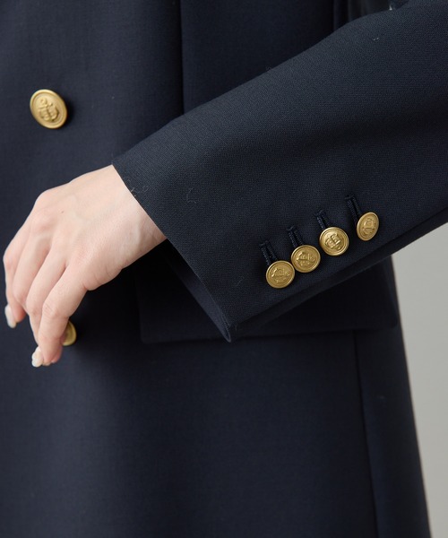 Whim Gazette（ウィムガゼット）の「マリンテーラードジャケット（テーラードジャケット・レディース・ネイビー/オフホワイト・FREE）」の8枚目の写真