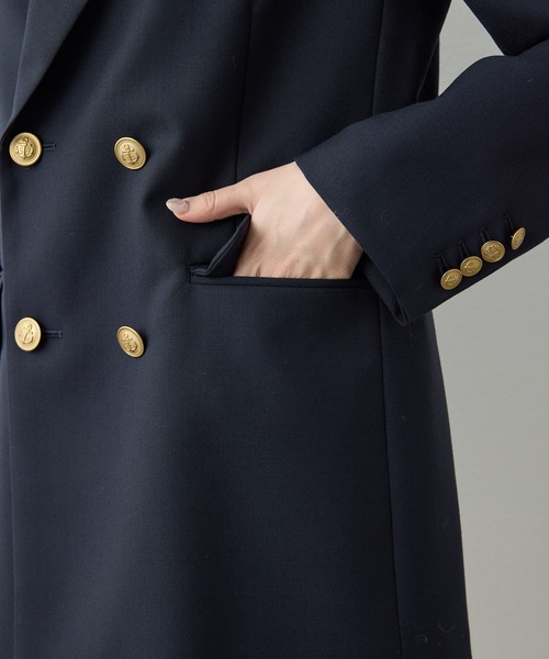 Whim Gazette（ウィムガゼット）の「マリンテーラードジャケット（テーラードジャケット・レディース・ネイビー/オフホワイト・FREE）」の9枚目の写真