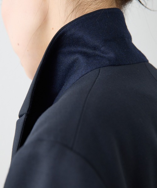 Whim Gazette（ウィムガゼット）の「マリンテーラードジャケット（テーラードジャケット・レディース・ネイビー/オフホワイト・FREE）」の10枚目の写真
