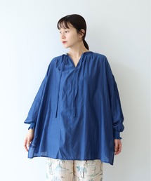 yuni（ユニ　）の「100/1Cotton/Cupra gather sleevesブラウス（シャツ/ブラウス）」
