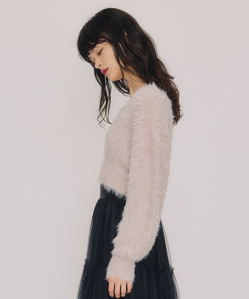 REDYAZEL（レディアゼル）の「ラメシャギーニットプルオーバー（ニット/セーター・レディース・オフホワイト/レッド/ピンク/ダークブルー・FREE）」の22枚目の写真