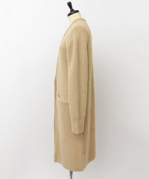 URBAN RESEARCH（アーバンリサーチ）の「UR 畦ロングカーディガン（カーディガン/ボレロ・レディース・グレー/ベージュ・FREE）」の8枚目の写真