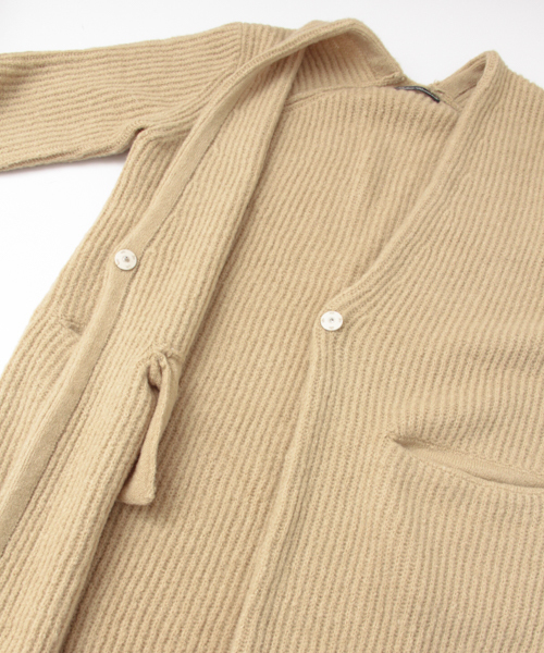 URBAN RESEARCH（アーバンリサーチ）の「UR 畦ロングカーディガン（カーディガン/ボレロ・レディース・グレー/ベージュ・FREE）」の5枚目の写真