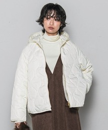 【WEB限定】キルティング×ボアブルゾン≪手洗い可能≫