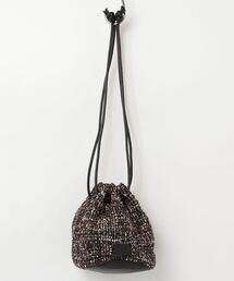 【Swaraj/スワラージ】ツイードレザーコンボ・ショルダー BAG(山羊革)